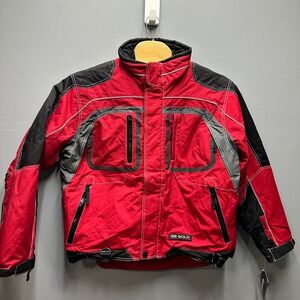 GS Gold Extreme Snowmobile Jacket Red Black 3M Thinsulate Racing Mens Large